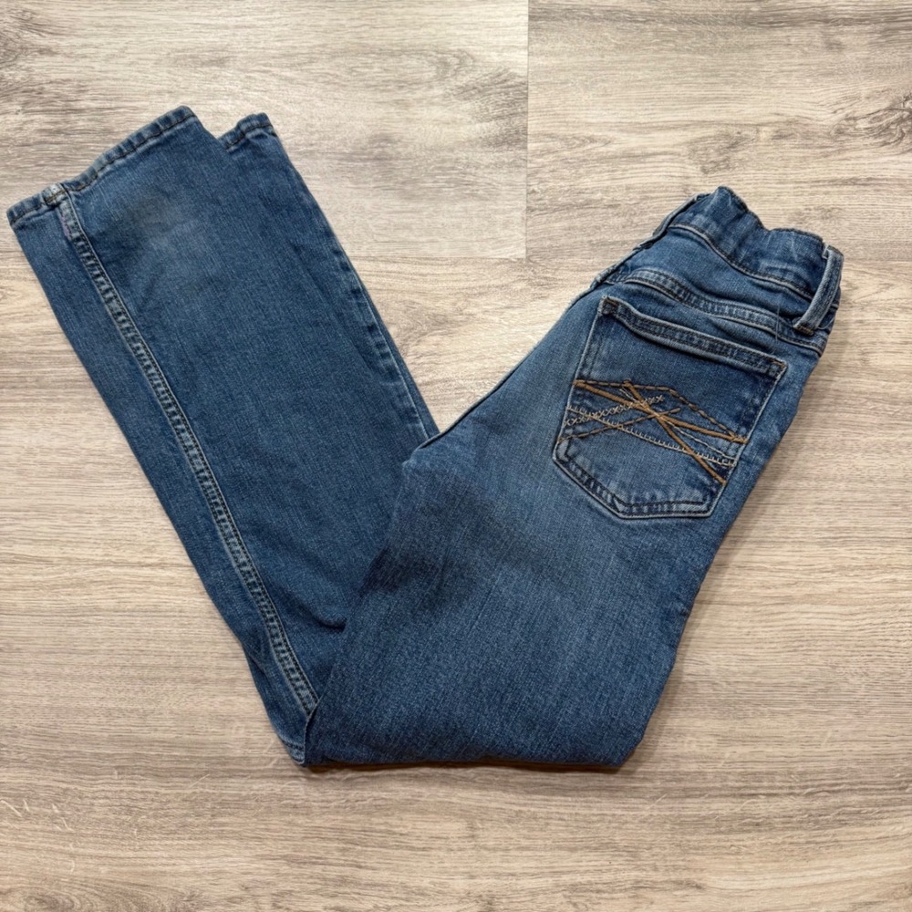 Wrangler 20X Slim Straight Leg Jeans Medium Wash Blue Denim 10 SLM 112325802